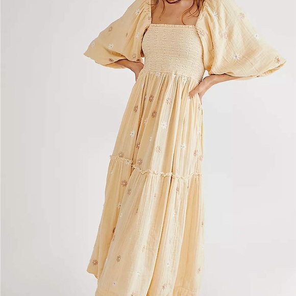 Free People Dresses & Skirts - NWT Dahlia Embroidered Maxi Dress Free People